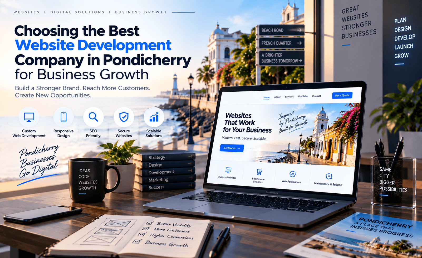 Choosing the Best Website Development Company in Pondicherry for Business Growth