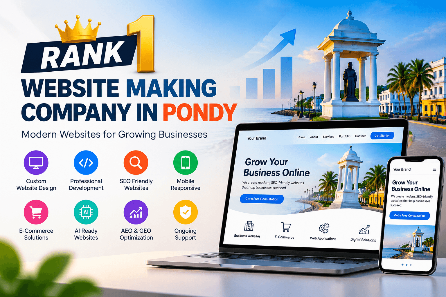 Rank 1 Website Making Company in Pondy for Business Success