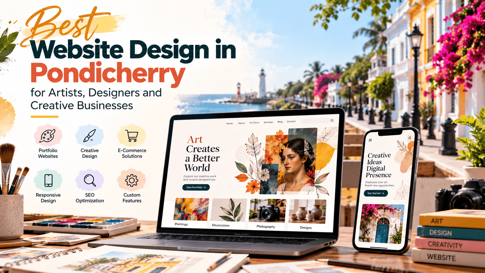 Best Website Design in Pondicherry for Artists, Designers and Creative Businesses