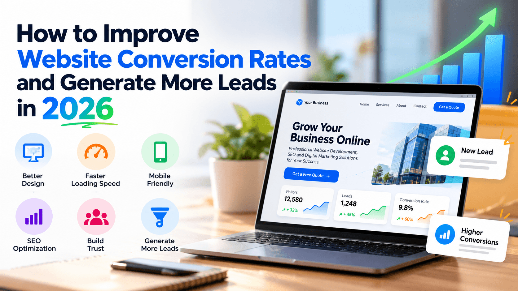 How to Improve Website Conversion Rates and Generate More Leads in 2026